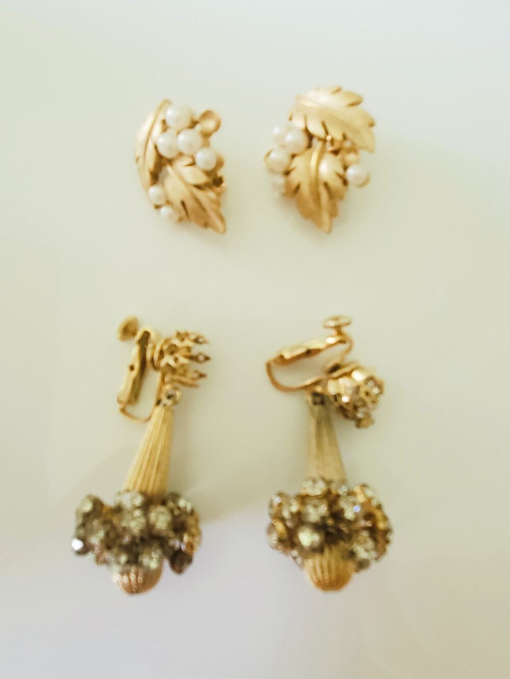 Vintage Trifari and Vendome Clip On Earring Project